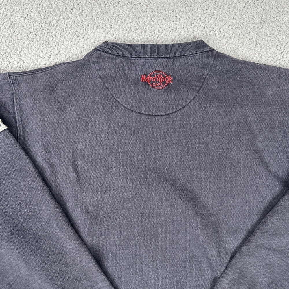 VTG Hard Rock Cafe Hollywood Crewneck Sweatshirt Men Large Flag Embroidery - Picture 14 of 16